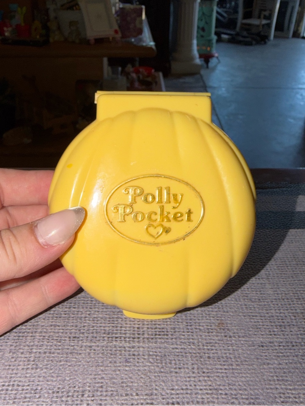 Polly Pocket Yellow Compact Toy Case